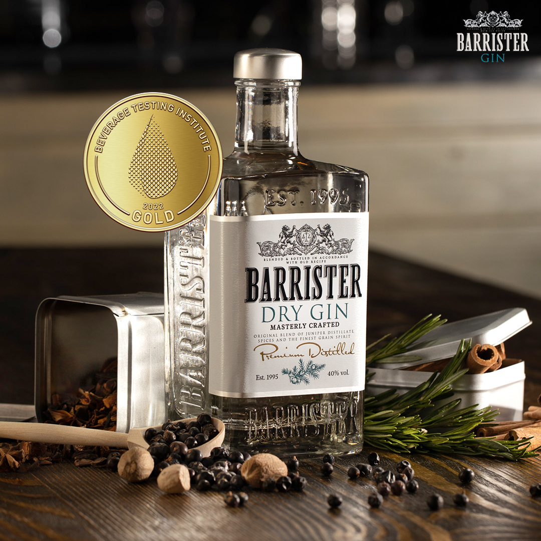 Gin Barrister - gold in the USA